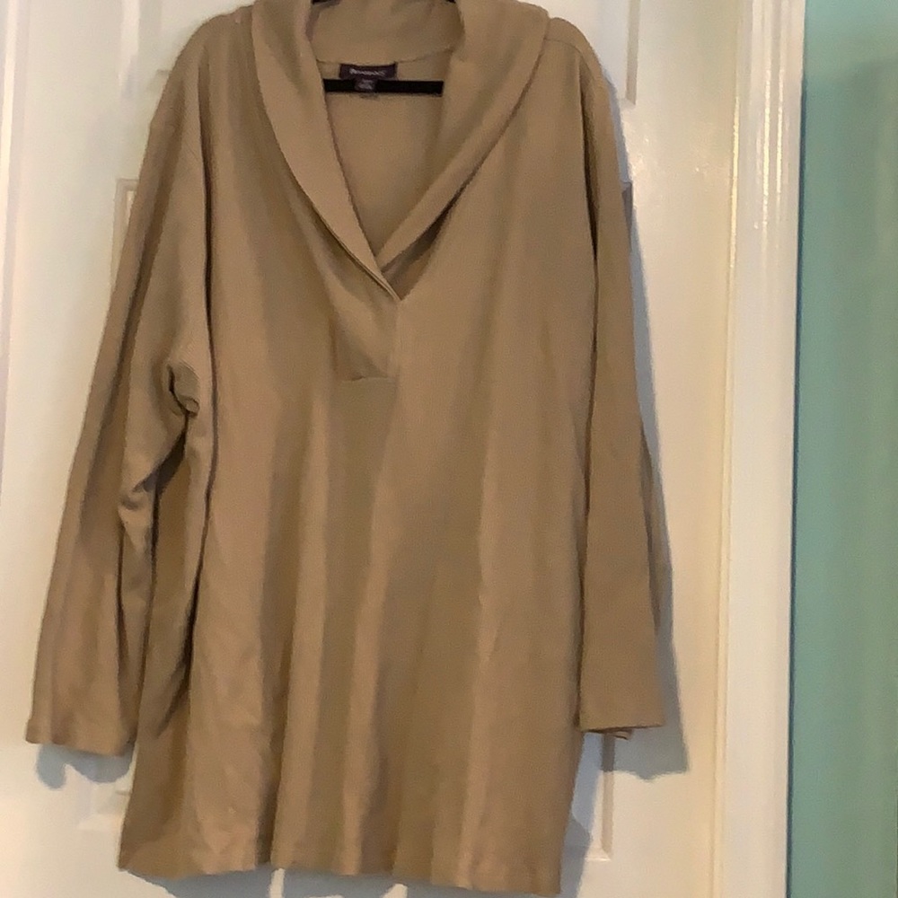 Thermal v neck long sleeved tunic